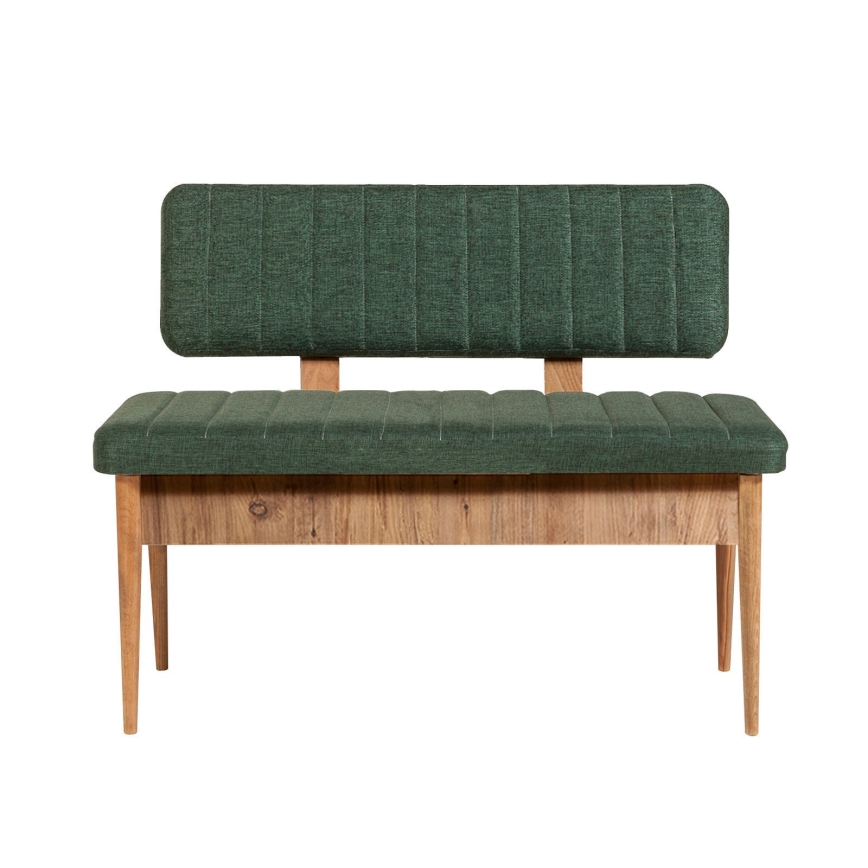 Banco acolchado VINA 85x110 cm verde/pino atlantic