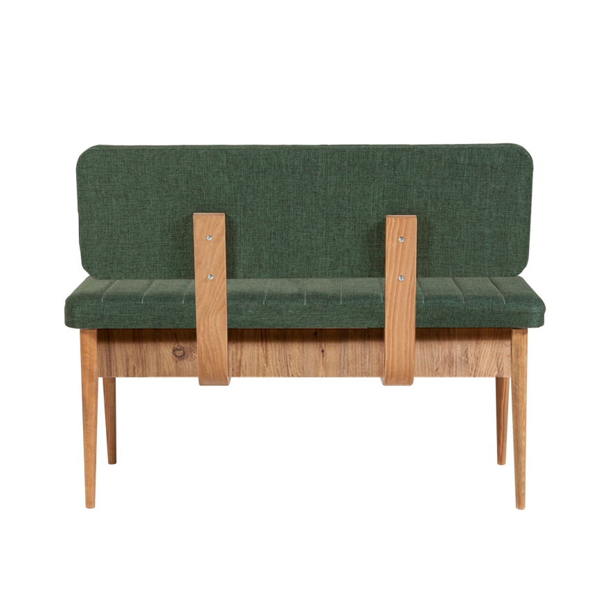 Banco acolchado VINA 85x110 cm verde/pino atlantic