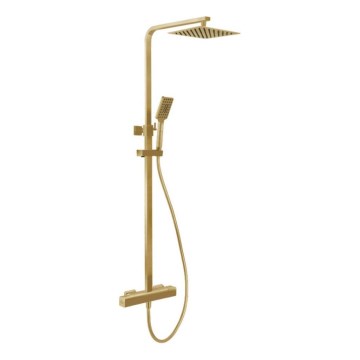 BAÑO DELUXE 31-120-06-70-00 - Conjunto de ducha con grifo termostático NAESBY latón cepillado