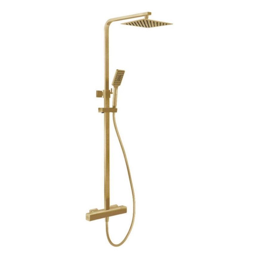 BAÑO DELUXE 31-120-06-70-00 - Conjunto de ducha con grifo termostático NAESBY latón cepillado