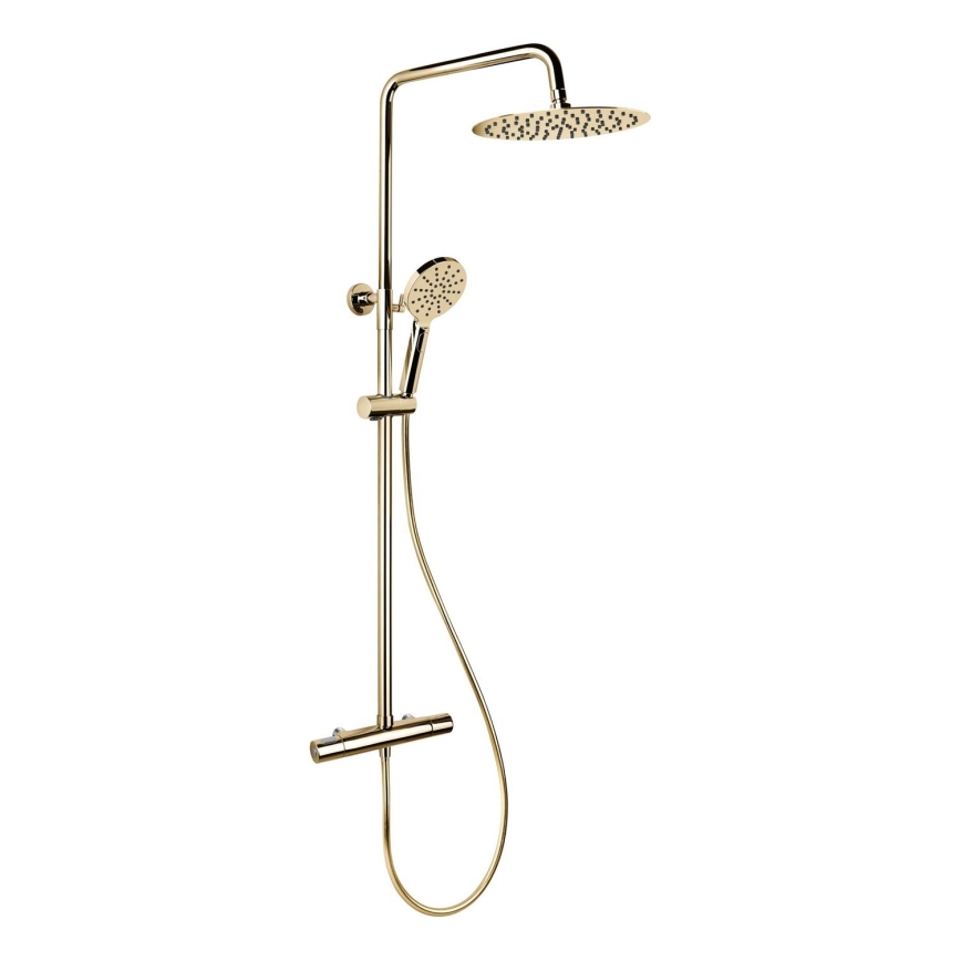 BAÑO DELUXE 31-120-07-64-00 - Conjunto de ducha con grifo termostático DRAGOR latón brillante
