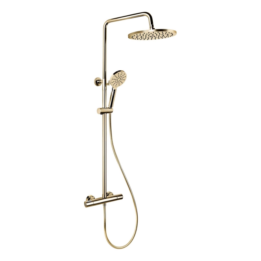 BAÑO DELUXE 31-120-08-64-00 - Conjunto de ducha con grifo termostático DRAGOR latón brillante