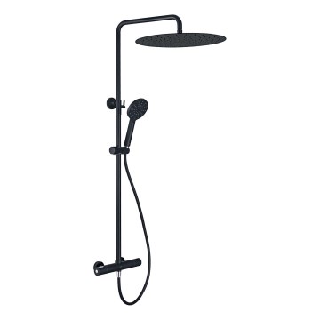 BAÑO DELUXE 31-120-13-63-00 - Conjunto de ducha con grifo termostático DRAGOR negro mate