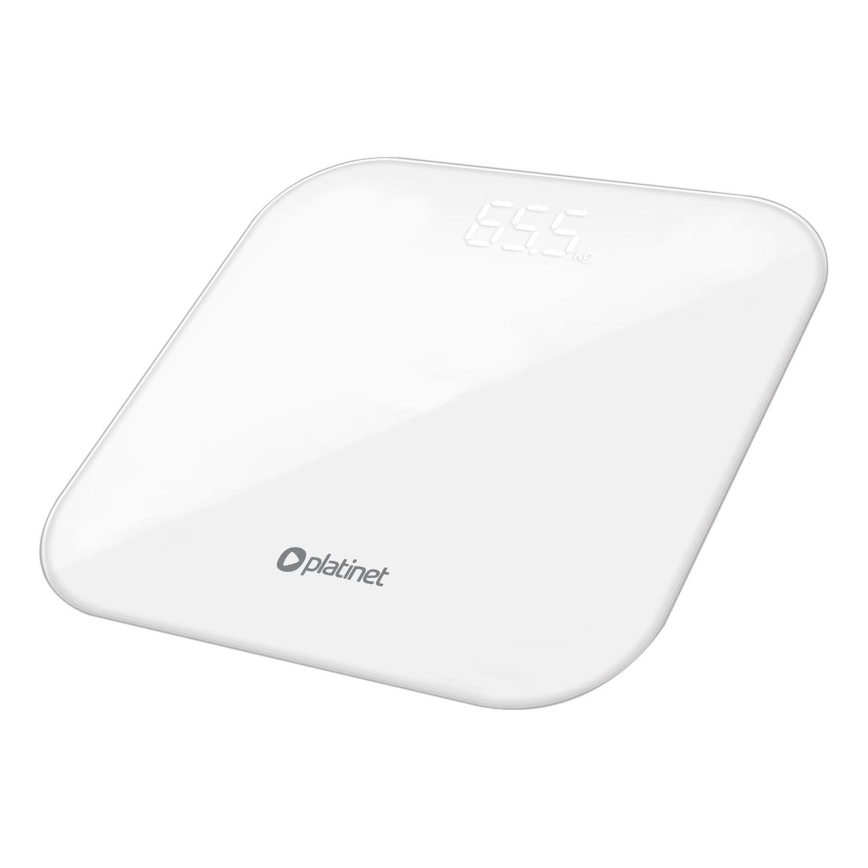 Báscula digital personal con pantalla LCD 3xAAA blanco