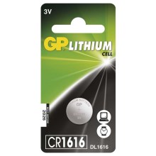 Batería de litio botón CR1616 GP LITHIUM 3V/55 mAh