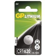 Batería de litio botón CR1620 GP LITHIUM 3V/75 mAh