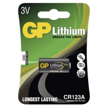 Batería de litio CR123A GP LITHIUM 3V/1400 mAh