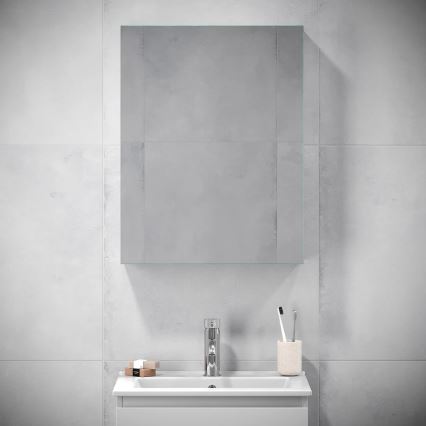 BATH DELUXE 02-050-63-01-01 - Armario de baño con espejo KENWOOD 65x50 cm blanco mate