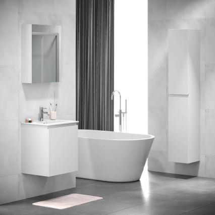 BATH DELUXE 02-050-63-01-01 - Armario de baño con espejo KENWOOD 65x50 cm blanco mate