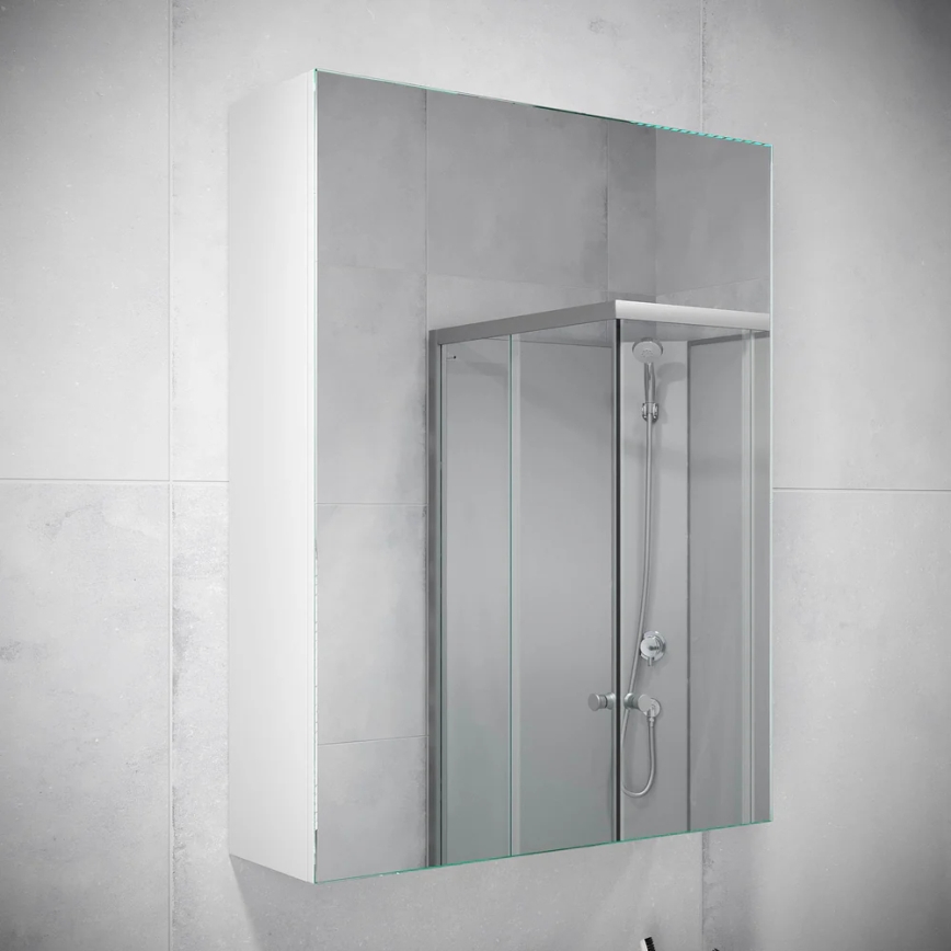 BATH DELUXE 02-050-63-01-01 - Armario de baño con espejo KENWOOD 65x50 cm blanco mate