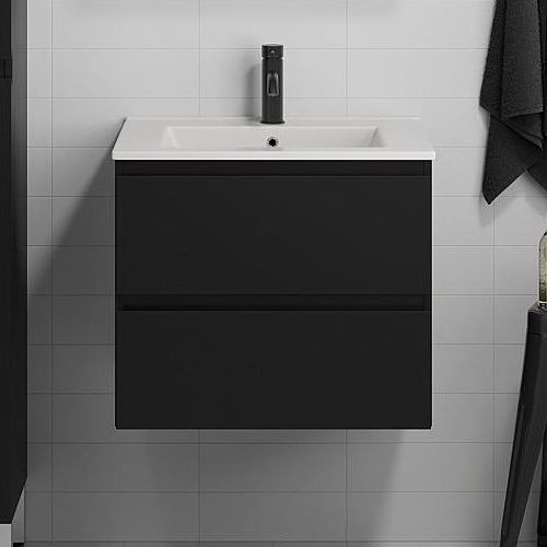 BATH DELUXE 03-060-63-02-01 - Mueble de baño con un lavabo KENWOOD 61 cm mate negro