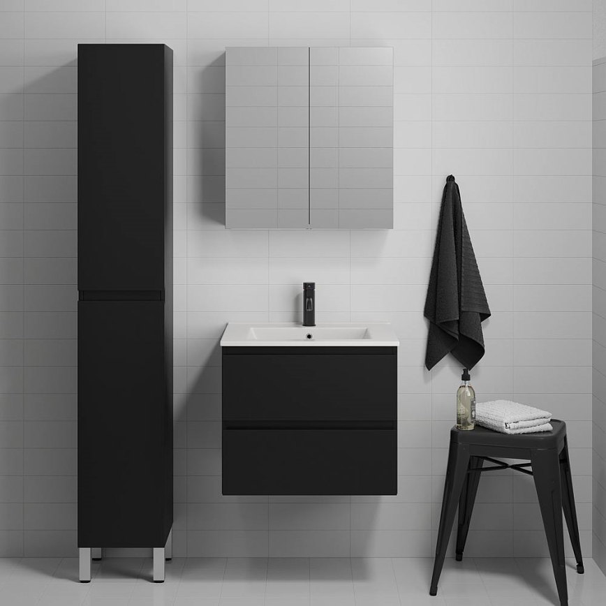 BATH DELUXE 03-060-63-02-01 - Mueble de baño con un lavabo KENWOOD 61 cm mate negro