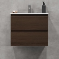 BATH DELUXE 03-060-64-84-01 - Mueble de baño con un lavabo KENWOOD 61 cm nogal