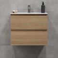 BATH DELUXE 03-060-64-86-01 - Mueble de baño con un lavabo KENWOOD 61 cm roble