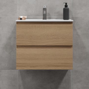 BATH DELUXE 03-060-64-86-01 - Mueble de baño con un lavabo KENWOOD 61 cm roble