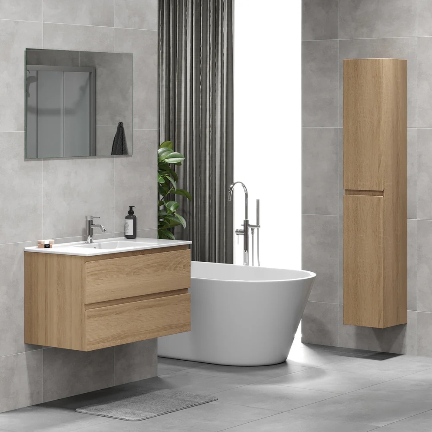 BATH DELUXE 04-030-64-86-01 - Mueble de baño KENWOOD 186 cm roble