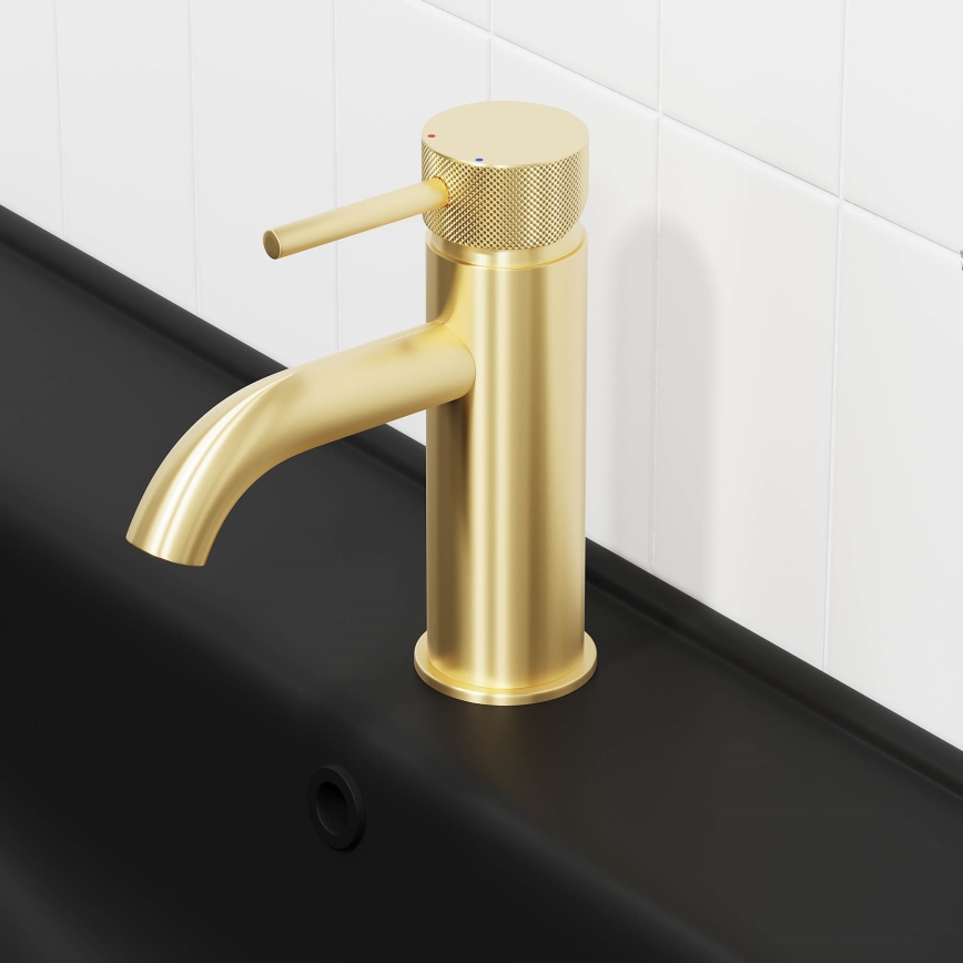 BATH DELUXE 28-005-03-70-00 - Grifo de lavabo ANHOLT 15,6 cm latón cepillado