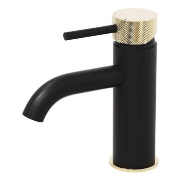 BATH DELUXE 28-005-03-72-00 - Grifo de lavabo ANHOLT 15,6 cm negro/latón