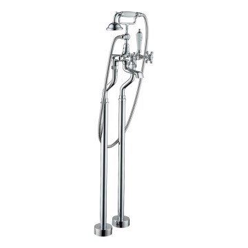 BATH DELUXE 28-108-01-60-00 - Conjunto de bañera independiente con grifo AEROSKOBING 106,3 cm cromo brillante