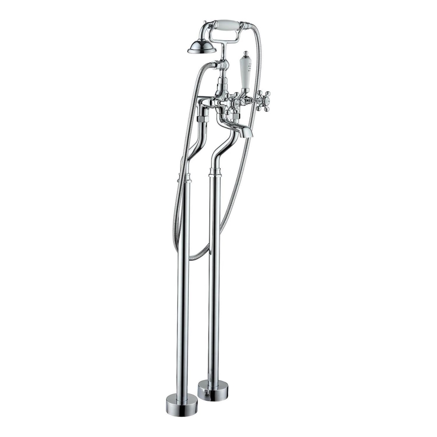 BATH DELUXE 28-108-01-60-00 - Conjunto de bañera independiente con grifo AEROSKOBING 106,3 cm cromo brillante