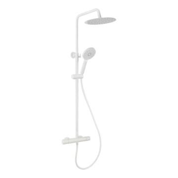 BATH DELUXE 31-120-05-01-00 - Conjunto de ducha con grifo termostático DRAGOR blanco mate