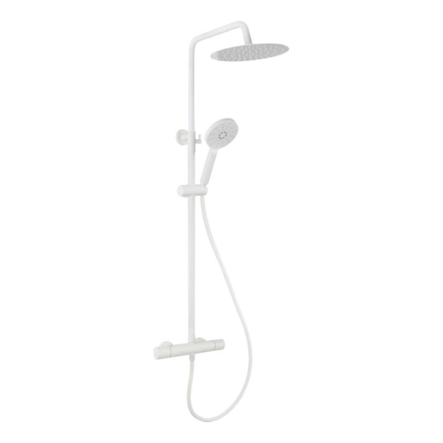 BATH DELUXE 31-120-05-01-00 - Conjunto de ducha con grifo termostático DRAGOR blanco mate