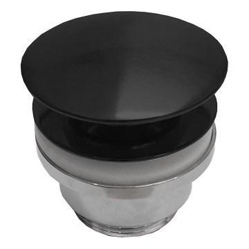 BATH DELUXE 33-004-05-02-04 - Desagüe de lavabo RODBY diá. 6,6 cm negro