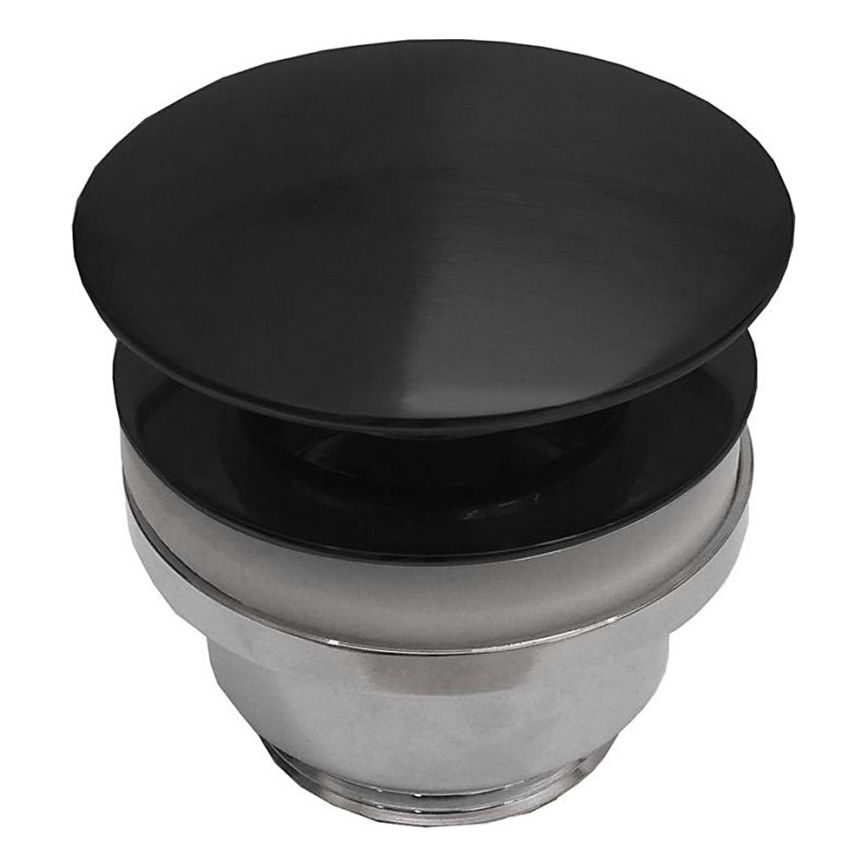 BATH DELUXE 33-004-05-02-04 - Desagüe de lavabo RODBY diá. 6,6 cm negro