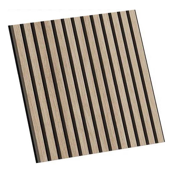 BATH DELUXE 54-060-08-86-12 - SET 4x Panel acústico de pared DANVIKEN 60x60 cm roble