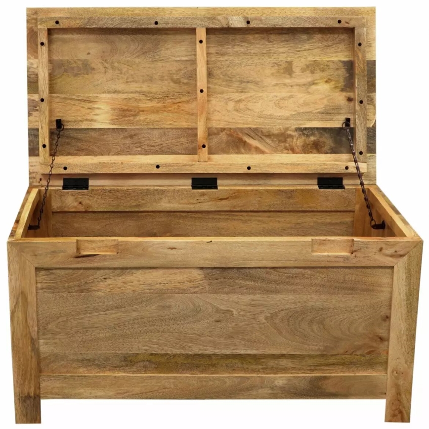 Baúl HINA 45x90 cm madera maciza/árbol de mango