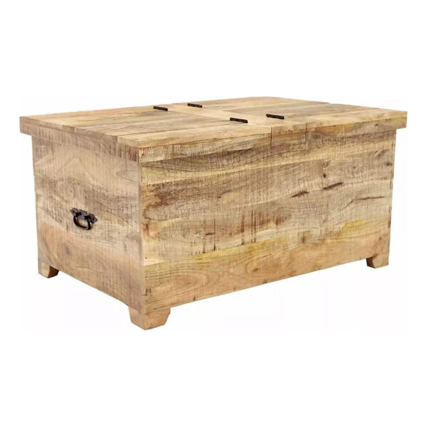 Baúl RETRO 45x90 cm madera maciza/árbol de mango