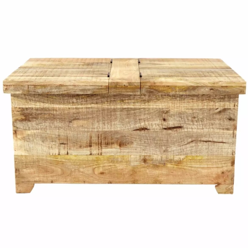 Baúl RETRO 45x90 cm madera maciza/árbol de mango
