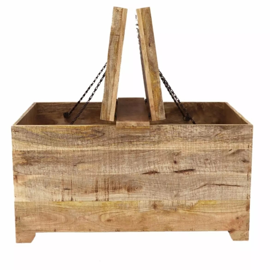 Baúl RETRO 45x90 cm madera maciza/árbol de mango