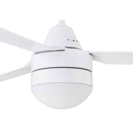 BAYSIDE 531016 - Ventilador de techo MEGARA 2xE14/15W/230V blanco + control remoto