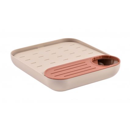 Beaba - Escurridor de biberones beige/naranja