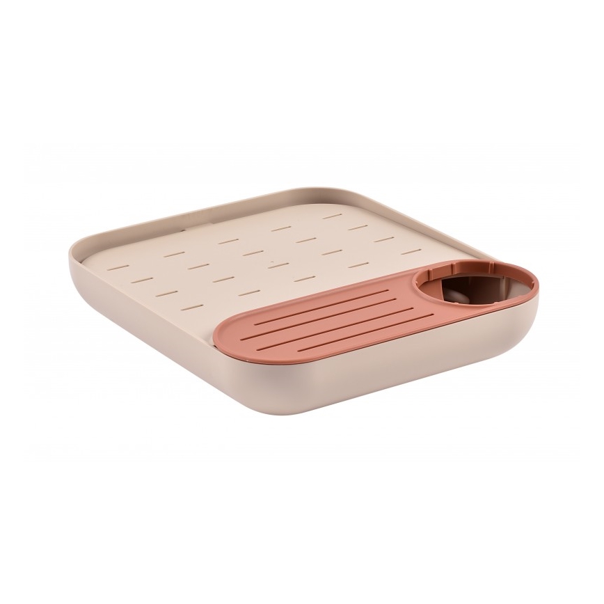 Beaba - Escurridor de biberones beige/naranja