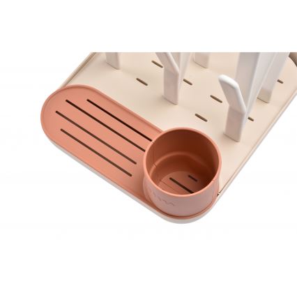 Beaba - Escurridor de biberones beige/naranja