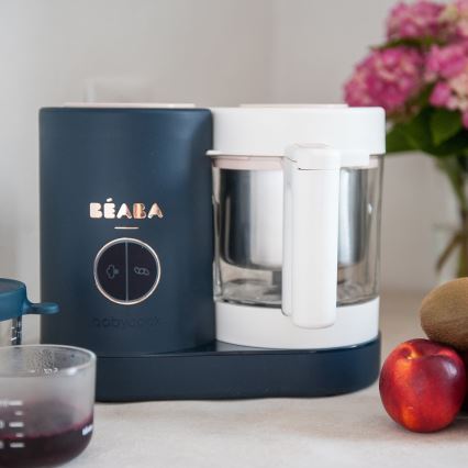 Beaba - Olla a vapor 2en1 BABYCOOK NEO azul/blanco