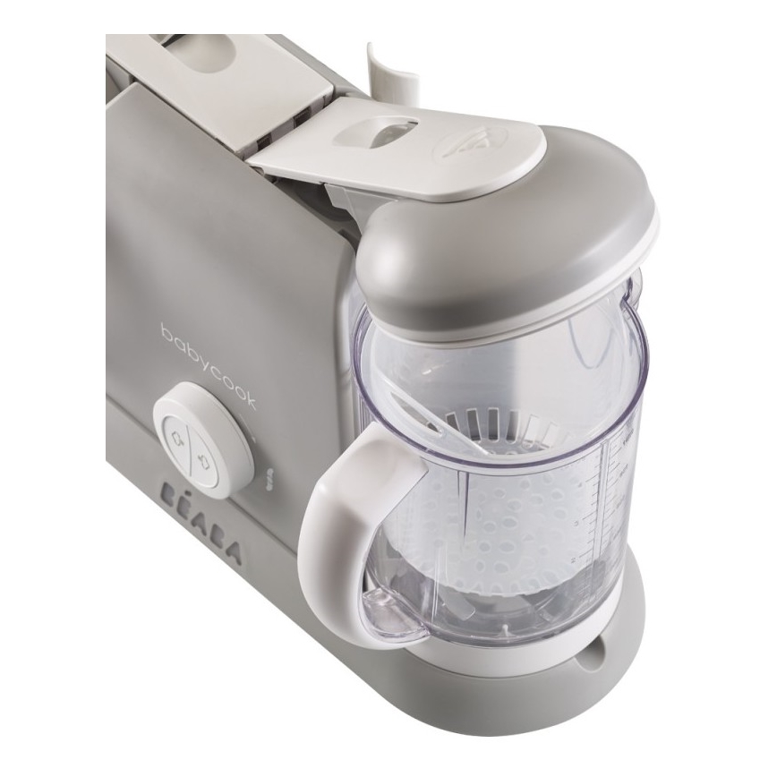 Beaba - Vaporera con batidora BABYCOOK PLUS gris