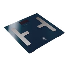BerlingerHaus - Báscula personal con pantalla LCD 2xAAA azul/cromo mate