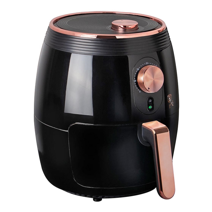 BerlingerHaus - Freidora de aire caliente 3,5 l 1350W/230V negro/oro rosa