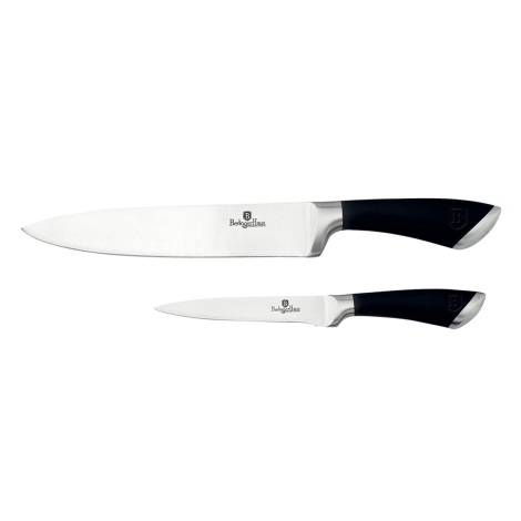 BerlingerHaus - Juego de cuchillos de acero inoxidable 2 piezas negro