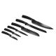 BerlingerHaus - Juego de cuchillos de acero inoxidable en soporte 6 piezas negro/cobre
