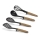 BerlingerHaus - Juego de utensilios de cocina 4 piezas negro/marrón
