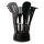 BerlingerHaus - Juego de utensilios de cocina con soporte 7 pzas negro