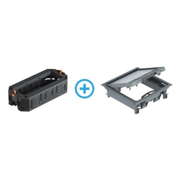 BETTERMANN - Caja de suelo para pisos elevados 12 módulos (6 dispositivos 45x45)