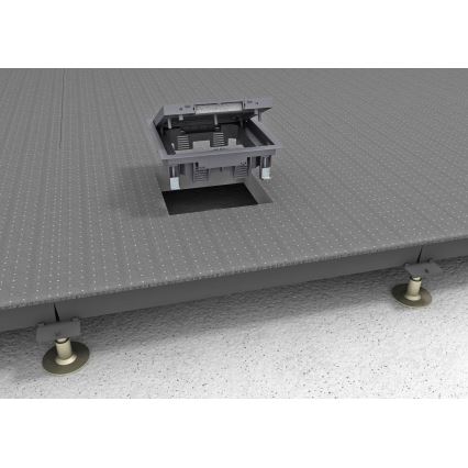 BETTERMANN - Caja de suelo para pisos elevados 12 módulos (6 dispositivos 45x45)