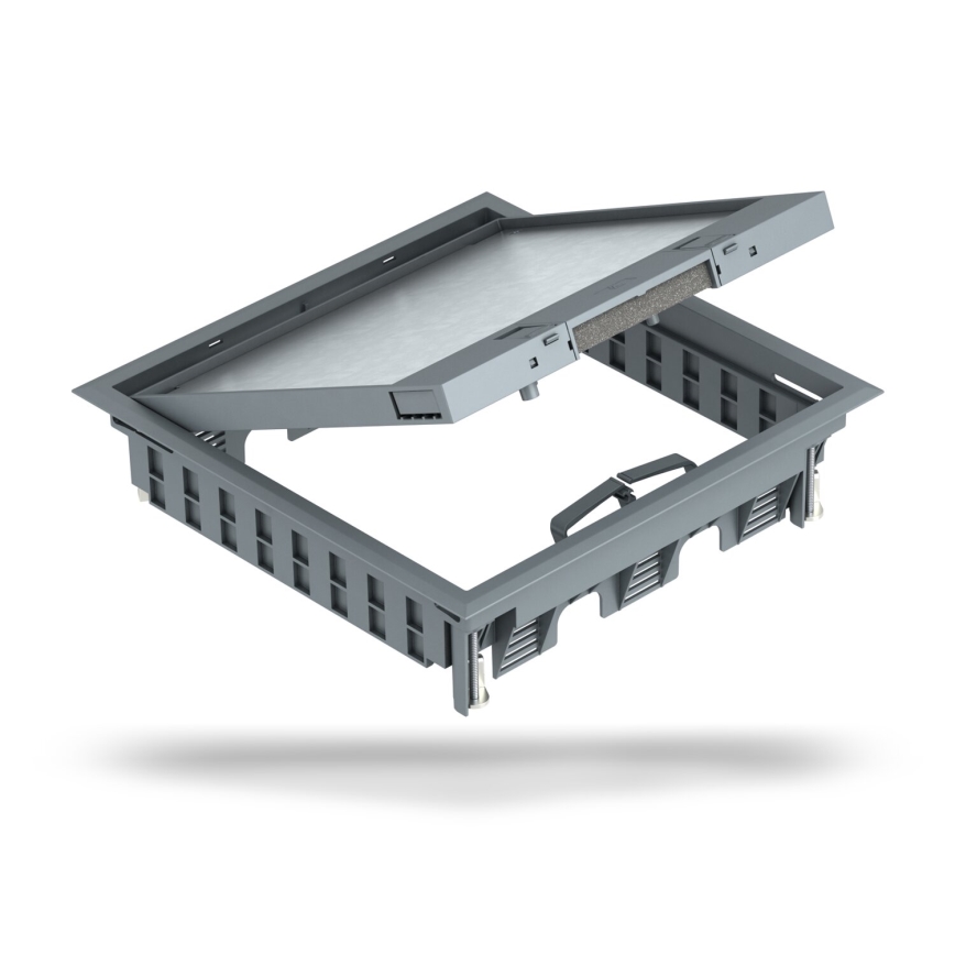 BETTERMANN - Caja de suelo para pisos elevados 24 módulos (12 dispositivos 45x45)