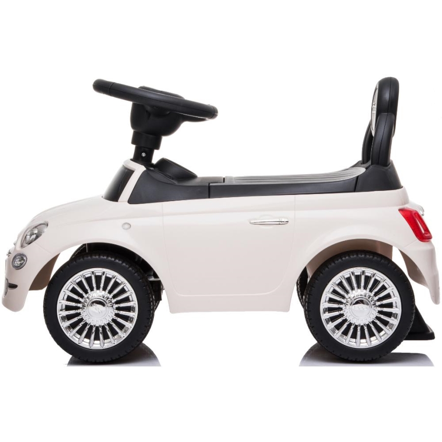 Bicicleta de empuje Fiat 500 2xAA color crema