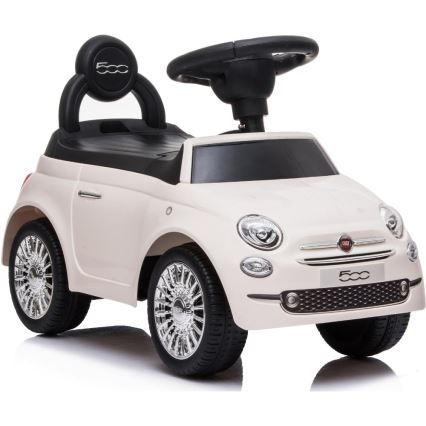 Bicicleta de empuje Fiat 500 2xAA color crema